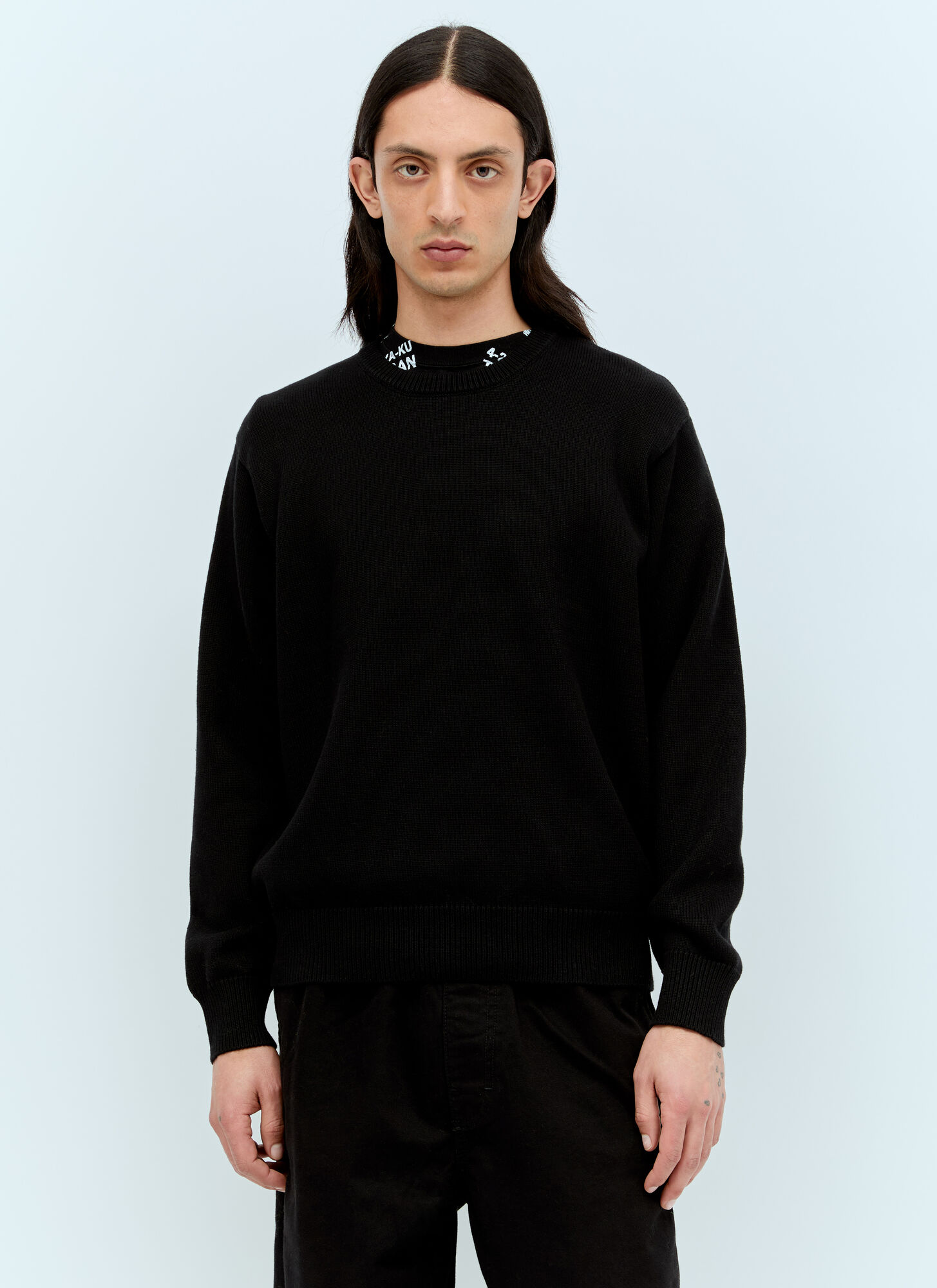 Shop Stussy Laguna Icon Sweater In Black