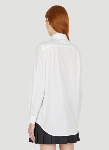 Burberry Logo Patch Shirt White bur0251010