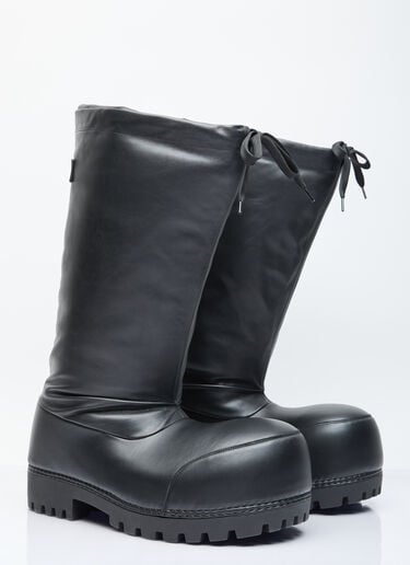 Balenciaga Alaska High Leather Boots Black bal0155107