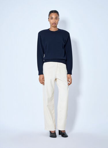 LN-CC® - RÓHE: Statement Shoulder Crewneck - Navy RÓHE Statement Shoulder Crewneck Navy roe0265025