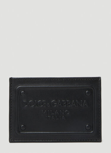 Dolce & Gabbana 徽标压花卡包 黑色 dol0151022