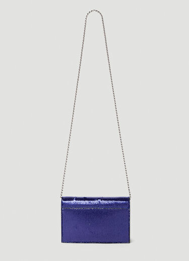 Alexander McQueen Small Skull Shoulder Bag Blue amq0252007