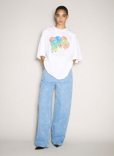 Martine Rose Oversized Graphic T-Shirt White mtr0358007