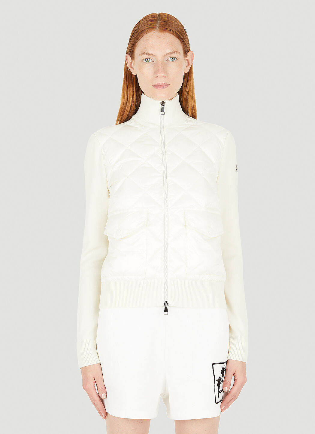 Moncler padded cardigan jacket hot sale