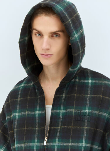 Miu Miu Padded Hooded Jacket Navy miu0159001