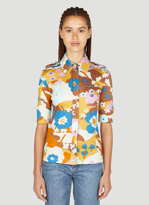 DRx x STEFAN MEIER x LN-CC Floral Shirt White drs0350003