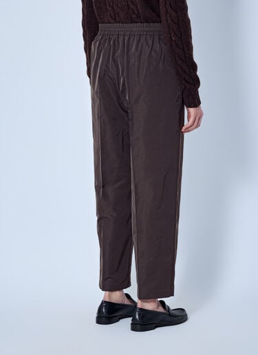 LN-CC® - Max Mara: Elasticated Waist Trousers - Dark Brown Max Mara Elasticated Waist Trousers Dark Brown max0266036
