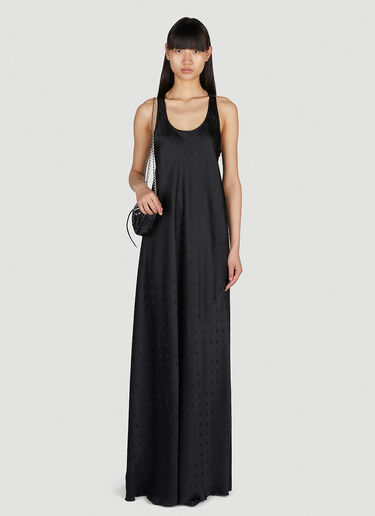 Balenciaga Racer Back Long Dress Black bal0251003