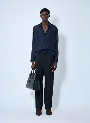 Saint Laurent Cassandre Shirt Blue sla0160001