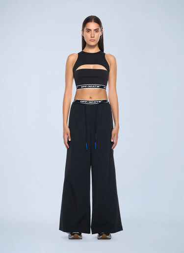 Off-White Logo Motif Pants Black ofw0262041