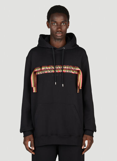 Curblace Hooded Sweatshirt Lanvin Curblace Hooded Sweatshirt Black lnv0153008