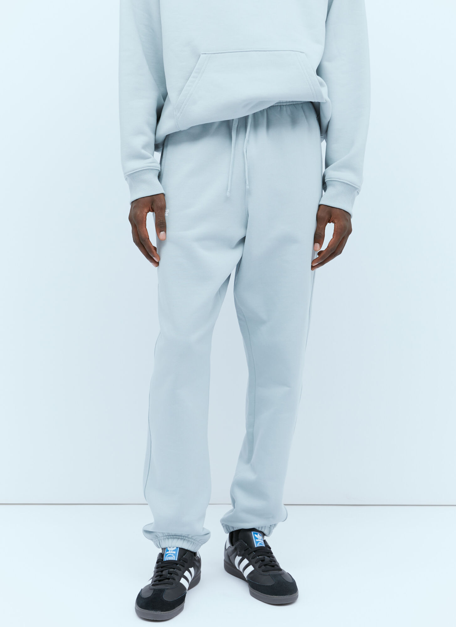 Patta Logo Embroidery Track Trousers In Grey