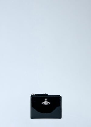 LN-CC® - Vivienne Westwood: Slim Flap Card Holder - Black Vivienne Westwood Slim Flap Card Holder Black vvw0265049