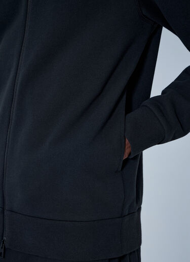 LN-CC® - Moncler: Zip Hoodie with Logo Patch - Black Moncler Zip Hoodie with Logo Patch Black mon0165023