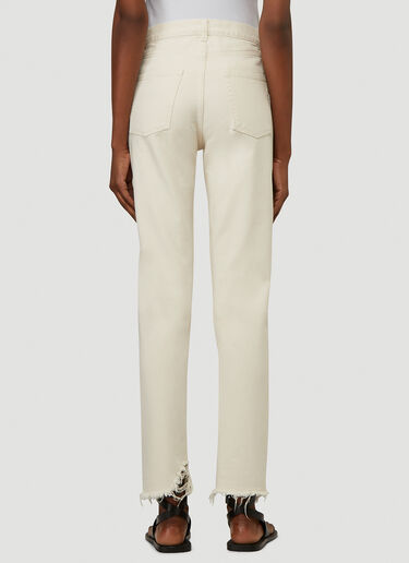 Saint Laurent Straight Leg Jeans White sla0239020