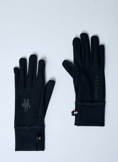 Moncler Grenoble Touch Screen Jersey Gloves Black mog0259004