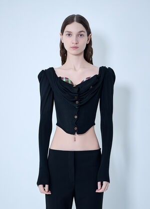 Vivienne Westwood Bea Corset Cardigan Black vvw0263012