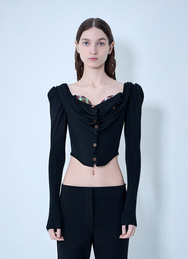 Vivienne Westwood Bea Corset Cardigan Black vvw0263012