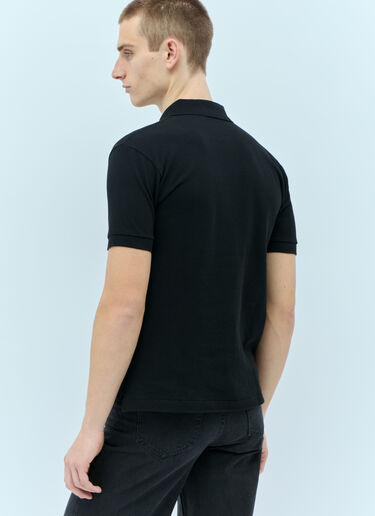 Comme Des Garçons PLAY Logo Patch Polo Shirt Black cpl0355003