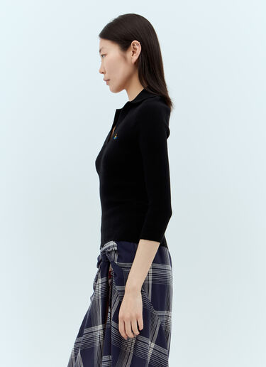 Vivienne Westwood Marina Polo 衫 黑色 vvw0257032