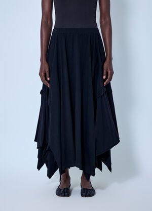 Yohji Yamamoto Draped Skirt A Black yoy0263022