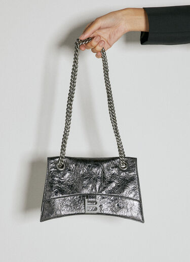 Balenciaga Crush Chain Shoulder Bag Grey bal0254071