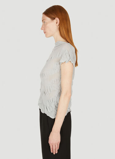 Yohji Yamamoto Links Motif Knit T-Shirt Grey yoy0248003
