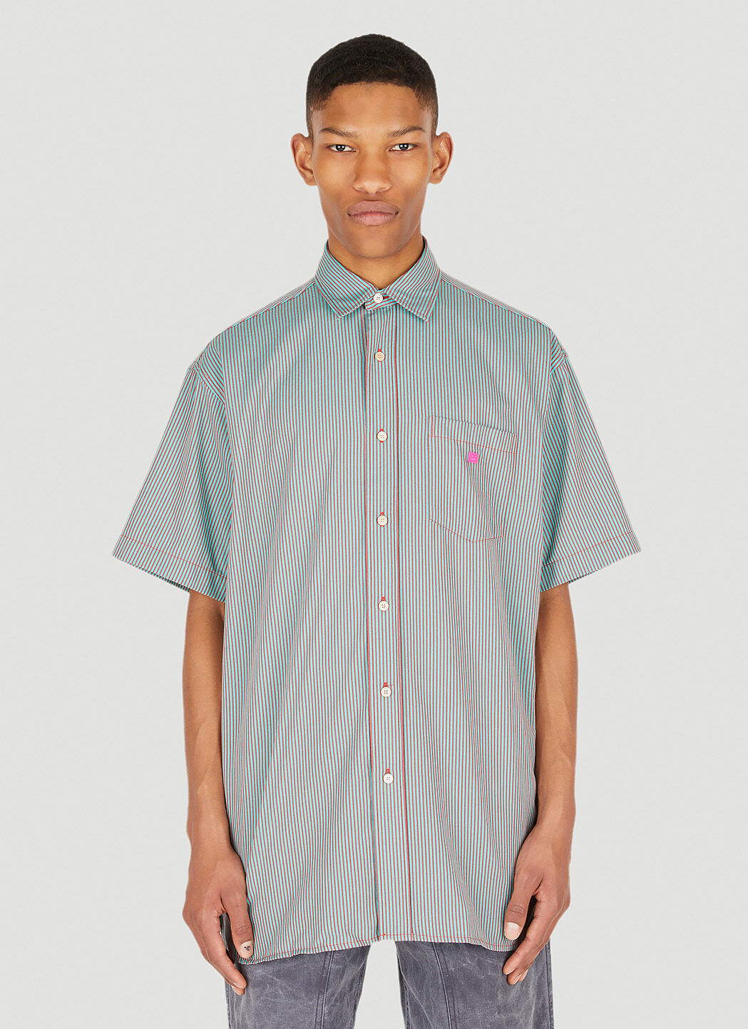 Cdg striped clearance short sleeve
