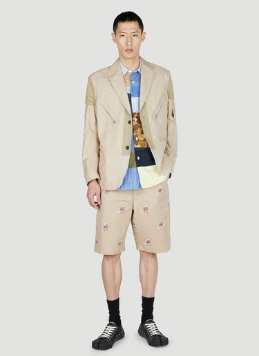 Junya Watanabe Roy Lichtenstein Shorts Beige jwn0152008