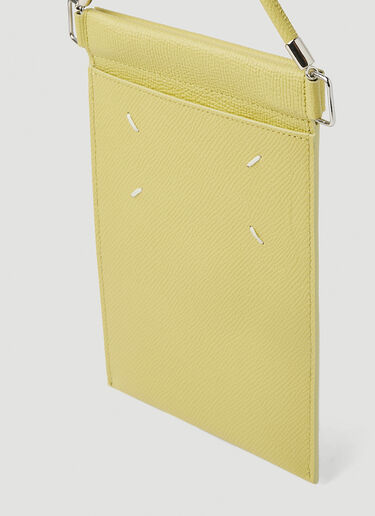 Maison Margiela Signature Stitch Phone Pouch Yellow mla0151055