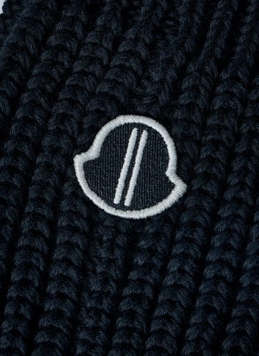 Moncler x Rick Owens Ribbed Knit Knee-High Socks Black mcs0363024