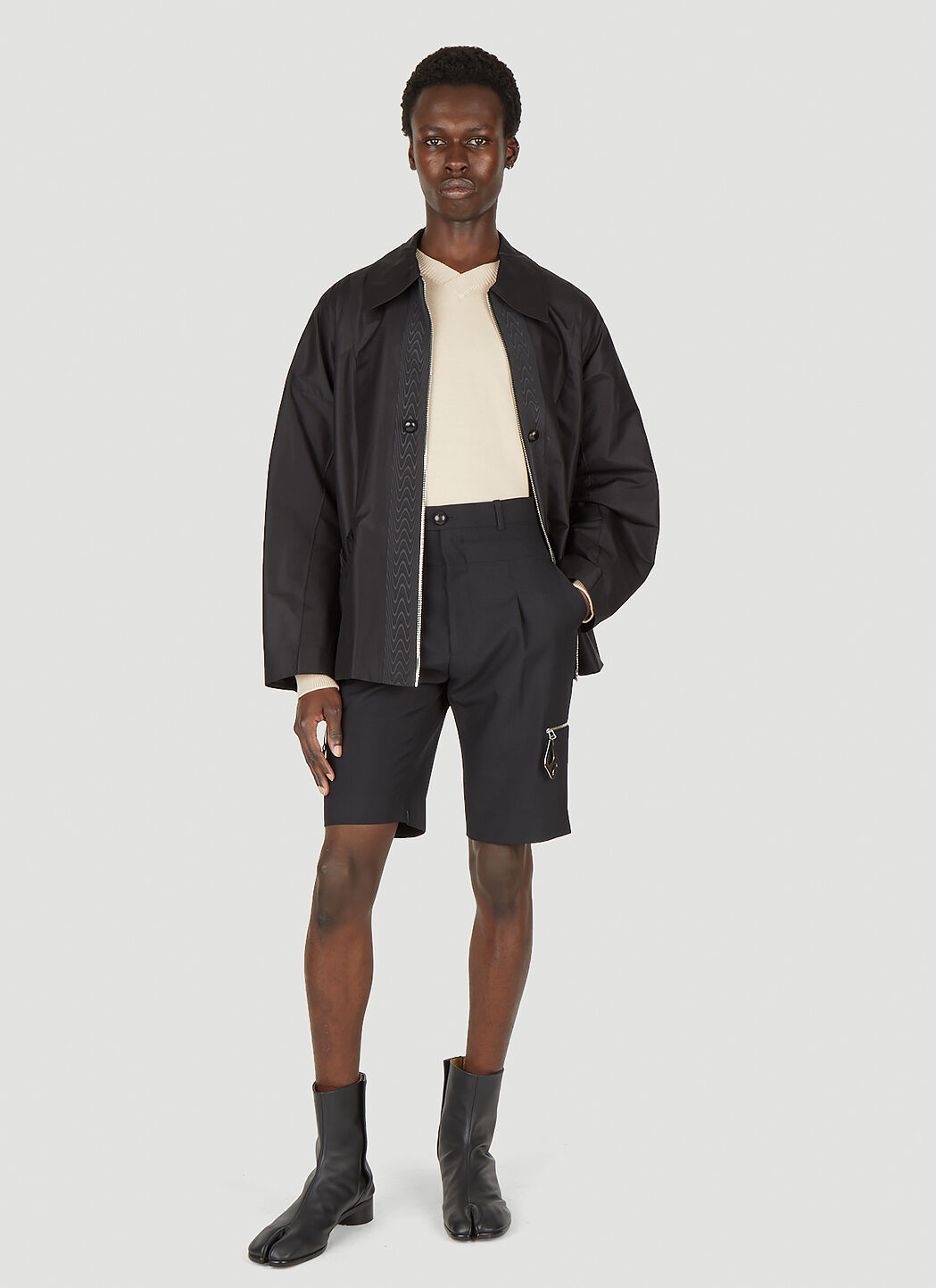 商品画像：Namacheko Lupon Shorts in Black | LN-CC 1