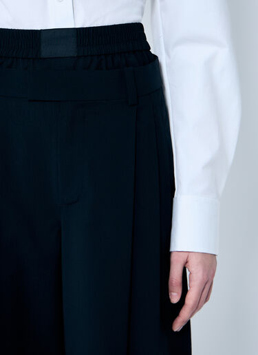 Alexander Wang Pleated Pants With Boxer Waistband Black awg0259006