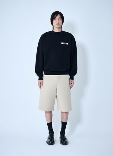 Jacquemus Le Camionneur Gros Grain Sweatshirt Black jac0164027