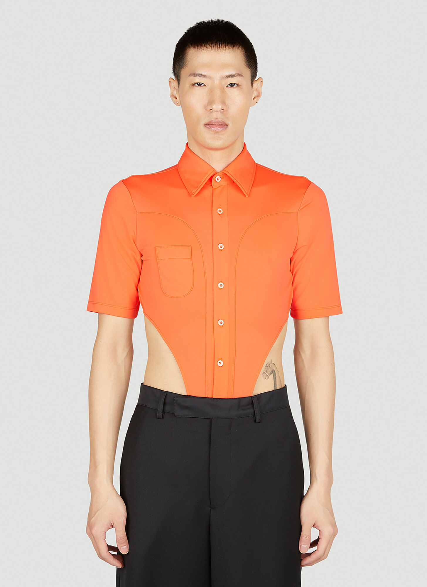Ninamounah Bipeds Bodysuit In Orange