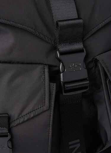 GANNI Tech Backpack Black gan0252045
