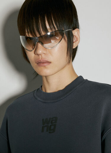 Pulff Logo Sweatshirt Alexander Wang Pulff Logo Sweatshirt Grey awg0255027