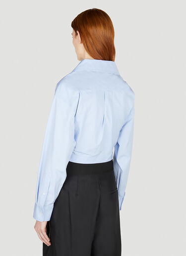 Alexander Wang Crystal Tie Shirt Blue awg0251004