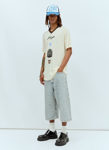Monogram Denim Bermuda Shorts Acne Studios Monogram Denim Bermuda Shorts Blue acn0156013