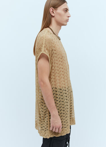 ロング丈レーストップ Dries Van Noten ロング丈レーストップ ベージュ dvn0154024