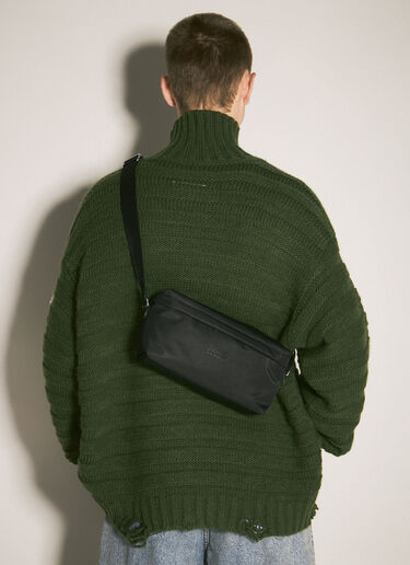 MM6 Maison Margiela 数字尼龙斜挎包 黑色 mmm0157014
