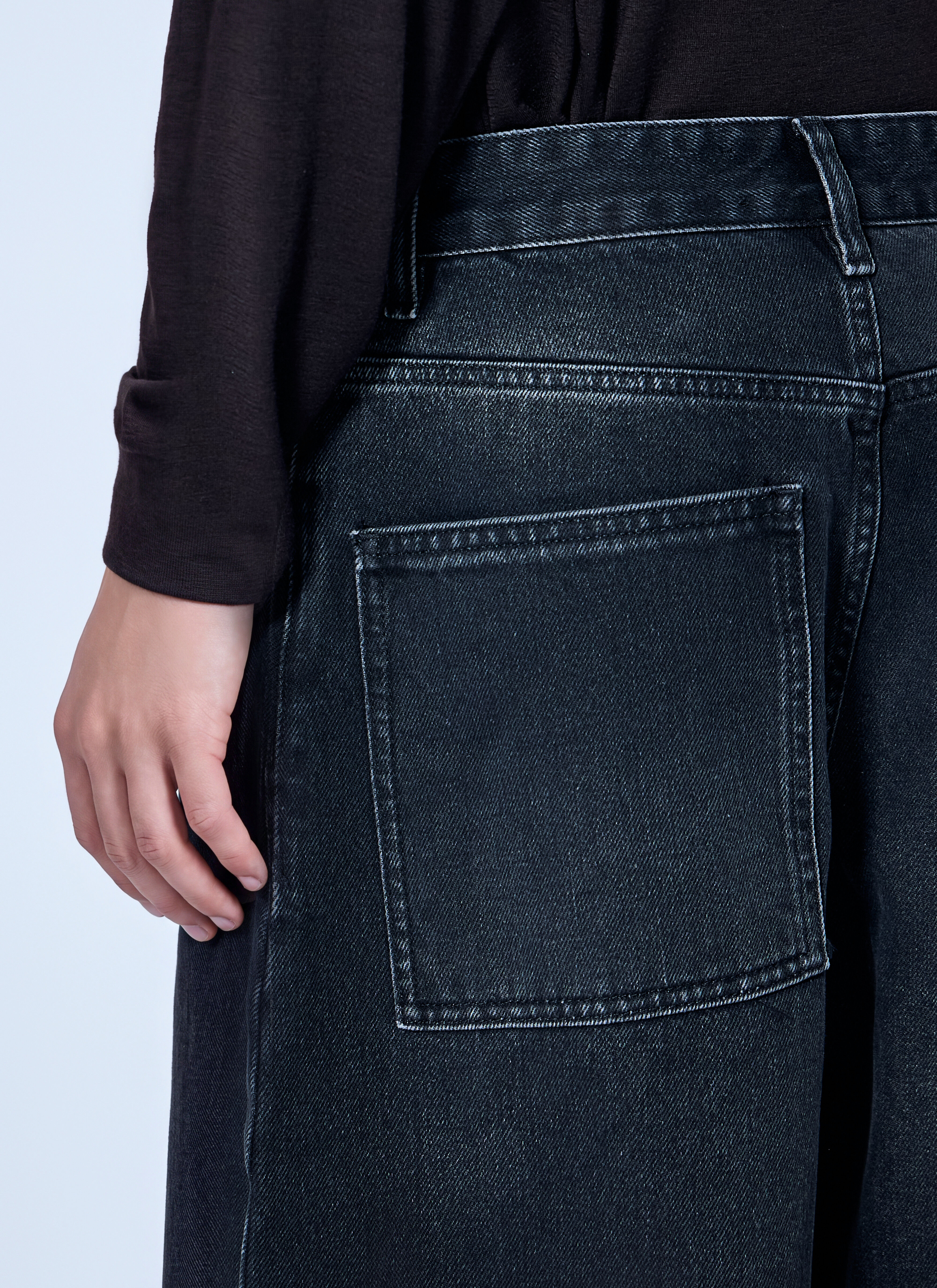 Studio Nicholson Men's' Paolo Volume Jeans in Black | LN-CC®