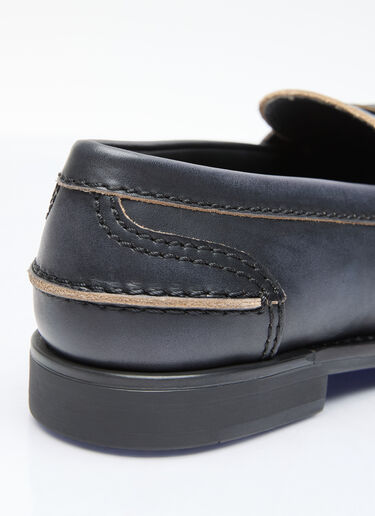 Leather Penny Loafers Miu Miu Leather Penny Loafers Black miu0257017