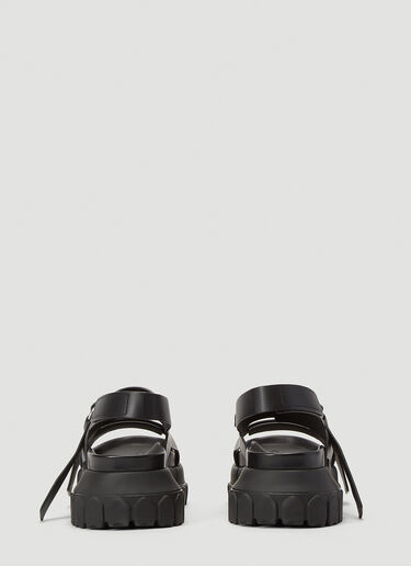 Rick Owens Tractor Leather Sandals Black ric0239018