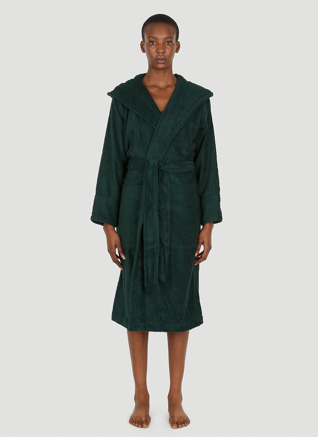 Emerald green dressing gown sale