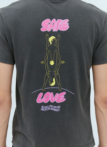 Carne Bollente Safe Love Tシャツ ブラック cbn0354008