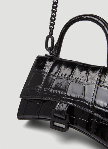 Balenciaga [아워글래스]  미니 탑 핸들 백 블랙 bal0245046