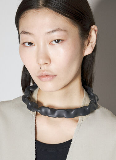 Cover Necklace MM6 Maison Margiela Cover Necklace Black mmm0354002