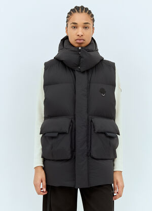 8 Moncler Palm Angels Sabela Down Vest Black mpa0259001