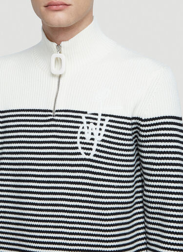 JW Anderson Stripe Knit Sweater White jwa0147026